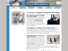 Tablet Screenshot of paceweights.com